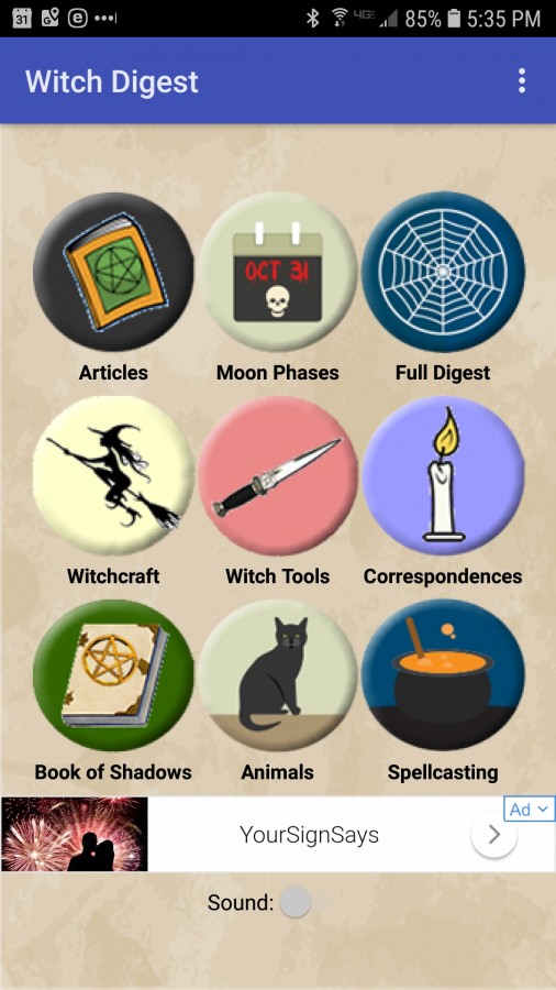Witch Digest Android App